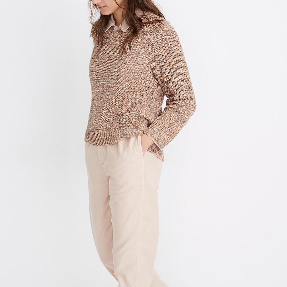 “Madewell” Marled Beverly Pullover Sweater multi-colored